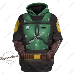 Boba Fett Hoodie, Boba Fett Costume Hoodie, Boba Fett Jogger, Star Wars Hoodie, Boba Fett Workout Jogger, Boba Fett Lover Gift