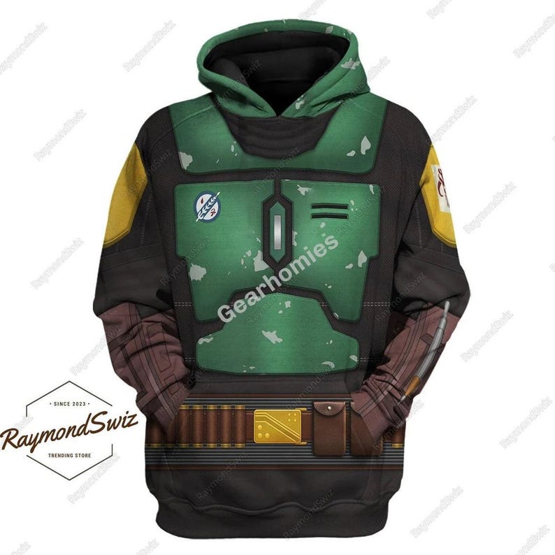 Boba Fett Hoodie, Boba Fett Costume Hoodie, Boba Fett Jogger, Star Wars Hoodie, Boba Fett Workout Jogger, Boba Fett Lover Gift