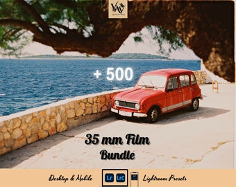 500+ Analog Film 35 mm Lightroom Presets Bundle, Cinematic Movie Mobile & Desktop Presets, Polaroid Photo Presets, Aesthetic Photo Filters