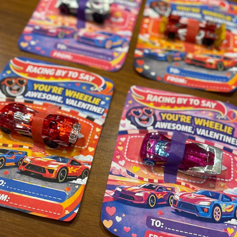 Hot Wheels Valentine Box - Etsy
