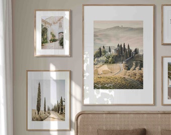 Tuscany Print Set: Italian Countryside Wall Art (Digital Download)