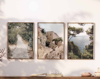 Mediterranean Travel Photography Set: Italy, France, Greece (Digital Download)