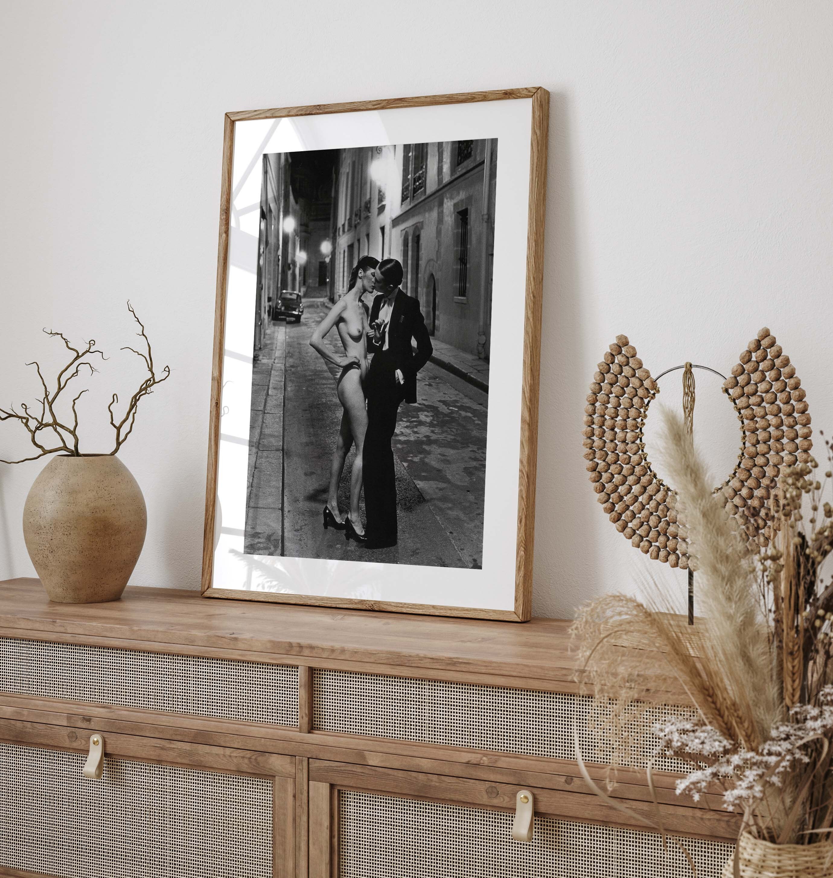 Helmut Newton Rue Aubriot Fashion Model And Nude Kissing Paris French helmut-newton-rue-aubriot-fashion-model-and-nude-kissing-paris-french