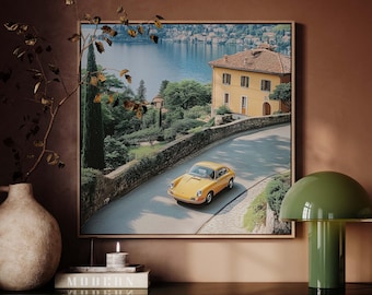 Golden Drive at Lake Como | Fine Art Italian Travel
