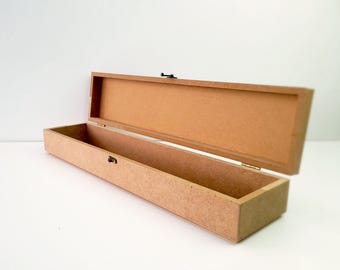 Unfinished Large Wooden Box | DIY Jewelry & Tea Storage Chest | Unpainted Crafting Supply, Sew  Watch Box