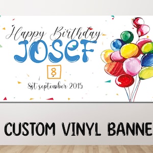 Printable Happy Birthday Banner Personalized , Personalized Birthday Banner, Custom birthday banner, Birthday Banner for Boys