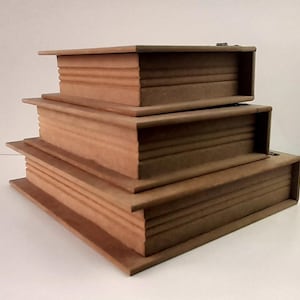 Unfinished Large Wooden Box for Storage & Decor, Decorative Wooden Gift Box, Unpainted Chest for Jewelry  Decoupage Projects