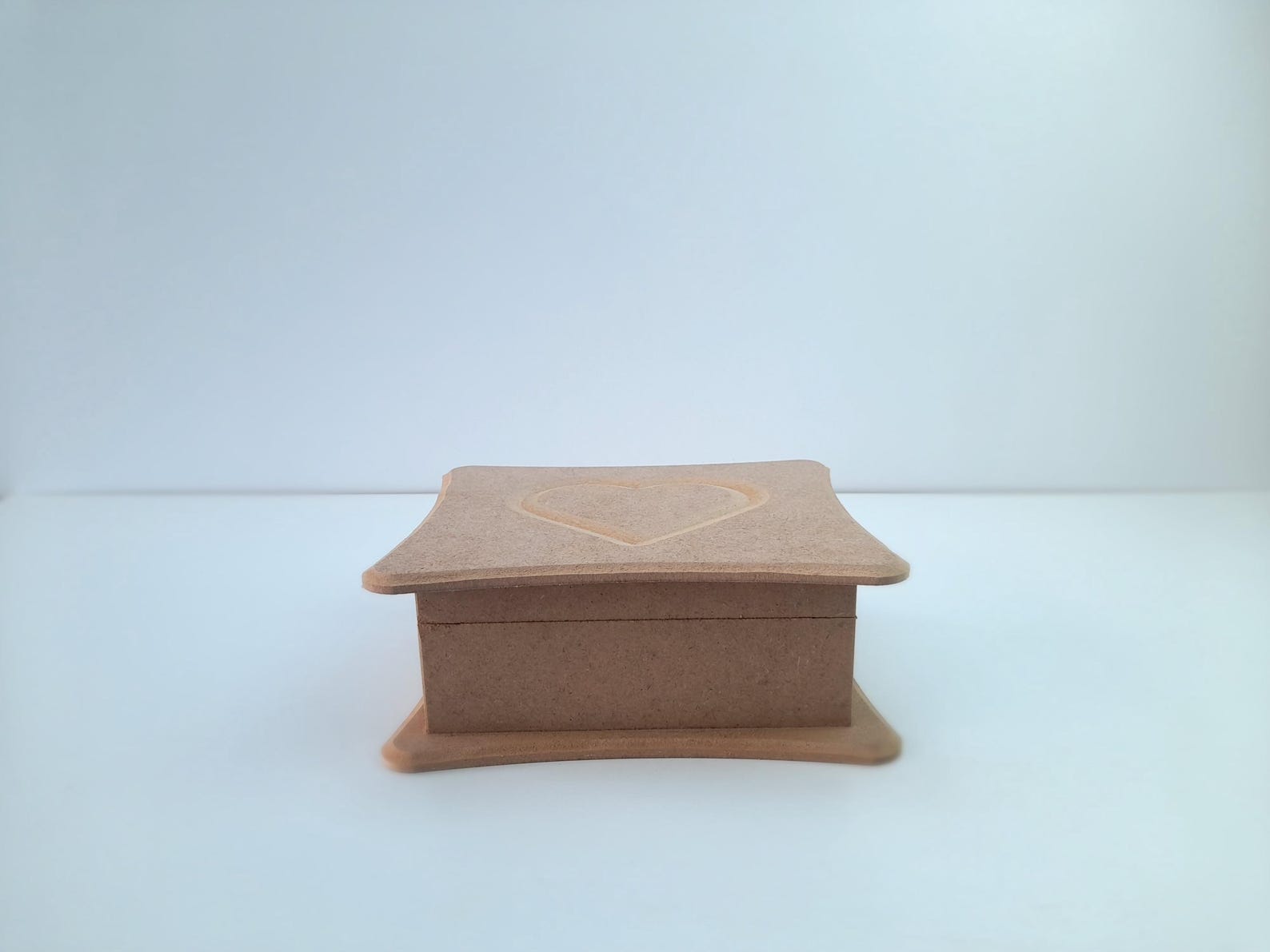 Unfinished Wooden Tissue Cover Box - DIY Unpainted Tissue Box, Heart ...