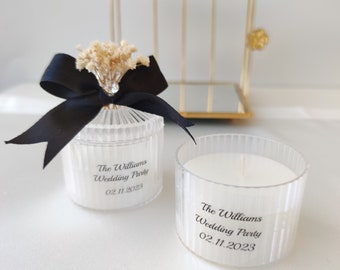 Wedding Candle Favors for Guest, First birthday gift, Bridesmaid gift, baptism favors for boys, 16th Birthday Gift, Bridal Shower Favor,