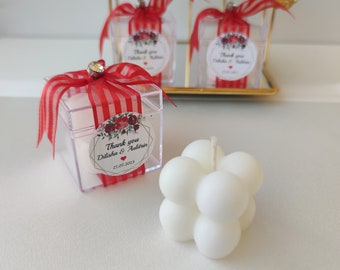 Wedding Candle Favors: Bubble Candle, Bridal Shower Gifts