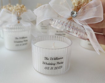 Wedding Candle Favors for Guest, Engagement Candle Favors, Bridesmaid Gifts, Baptism Candle Favors, 16th Birthday Gift, Bridal Shower Gifts