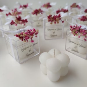 Velas de burbujas únicas: un toque personal para bodas y baby showers, velas de burbujas hechas a mano para bodas, compromisos y baby showers