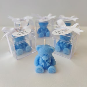 Bear Candle, Baby Shower Candle, We Can Bearly Wait Baby Shower, Newborn Baby gift for Guest, Teddy Bear Candle, Baptism Favors, Baby Gifts