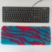 Keyboard Rug Cardinal Red and Turquoise Blue Soft Touch Rug - Etsy