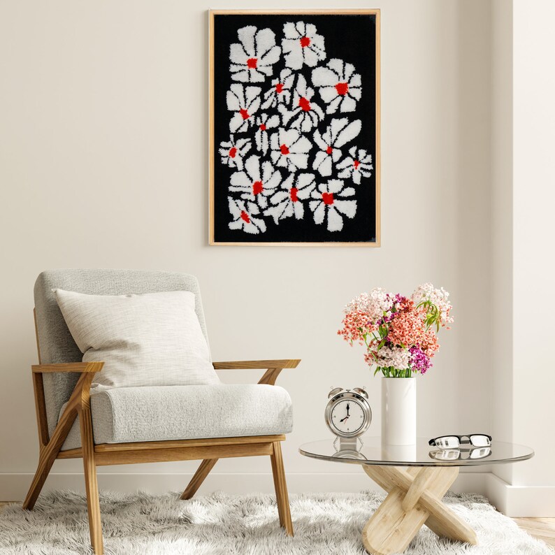 Tufted Wall Art With Wooden Frame - Light Brown main image 1