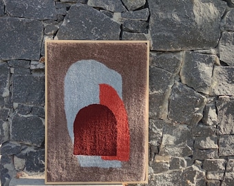 Handgemachte Tufted Wandkunst Hängen Holz Gerahmt