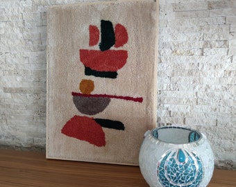 Tufted Wall Art With Wooden Frame Boho Decor