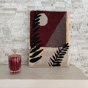 Tufted Wall Art With Wooden Frame Boho Wall Art