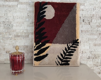 Tufted Wall Art With Wooden Frame Boho Wall Art