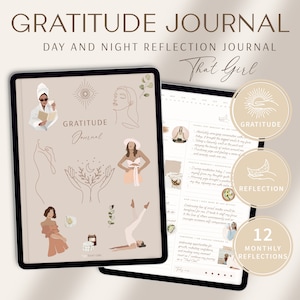 Digital Gratitude Journal / iPad Planner / GoodNotes Planner / Daily Journal / Mental Health Journal / Self Care Planner / Wellness Journal
