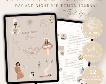 Digital Gratitude Journal / iPad Planner / GoodNotes Planner / Daily Journal / Mental Health Journal / Self Care Planner / Wellness Journal