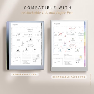 Productivity Planner 2026 & 2027 for reMarkable Paper Pro / Digital Planner for reMarkable 1, 2, and Paper Pro / reMarkable Calendar image 9