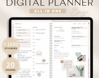 2024 + 2025 Digital Planner / Daily, Weekly & Monthly Planner / Dated Digital Planner / iPad Planner / Planner GoodNotes