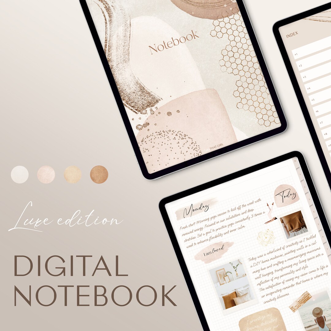 Digital Notebook / Digital Journal / Goodnotes Notebook / iPad Journal ...