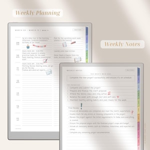 Productivity Planner 2026 & 2027 for Remarkable Paper Pro / Digital ...