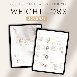 Digital Weight Loss Journal: Meal & Fitness Planner (GoodNotes, iPad)