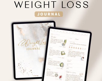 Digital Weight Loss Journal: Meal & Fitness Planner (GoodNotes, iPad)