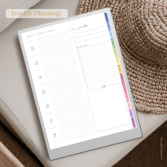 Yearly Planner 2027 for reMarkable, listing photo 6