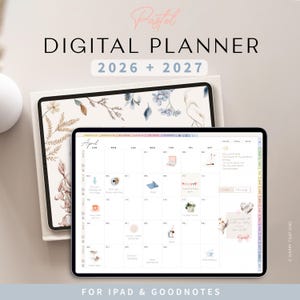 2026–2027 Digital Planner / Daily, Weekly & Monthly Planner / Dated Digital Planner / iPad Planner / Planner GoodNotes