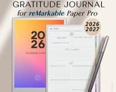 Digital Gratitude Journal 2026–2027 for reMarkable Paper Pro, Dated Daily Self Care & Mindfulness Journal