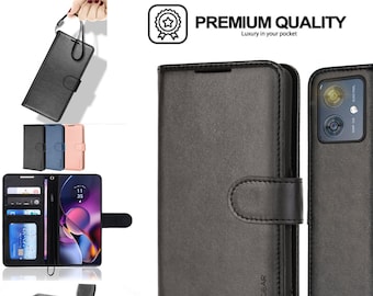 Case For Motorola Moto G85 5G, Premium Leather Protective Wallet Case - View #12