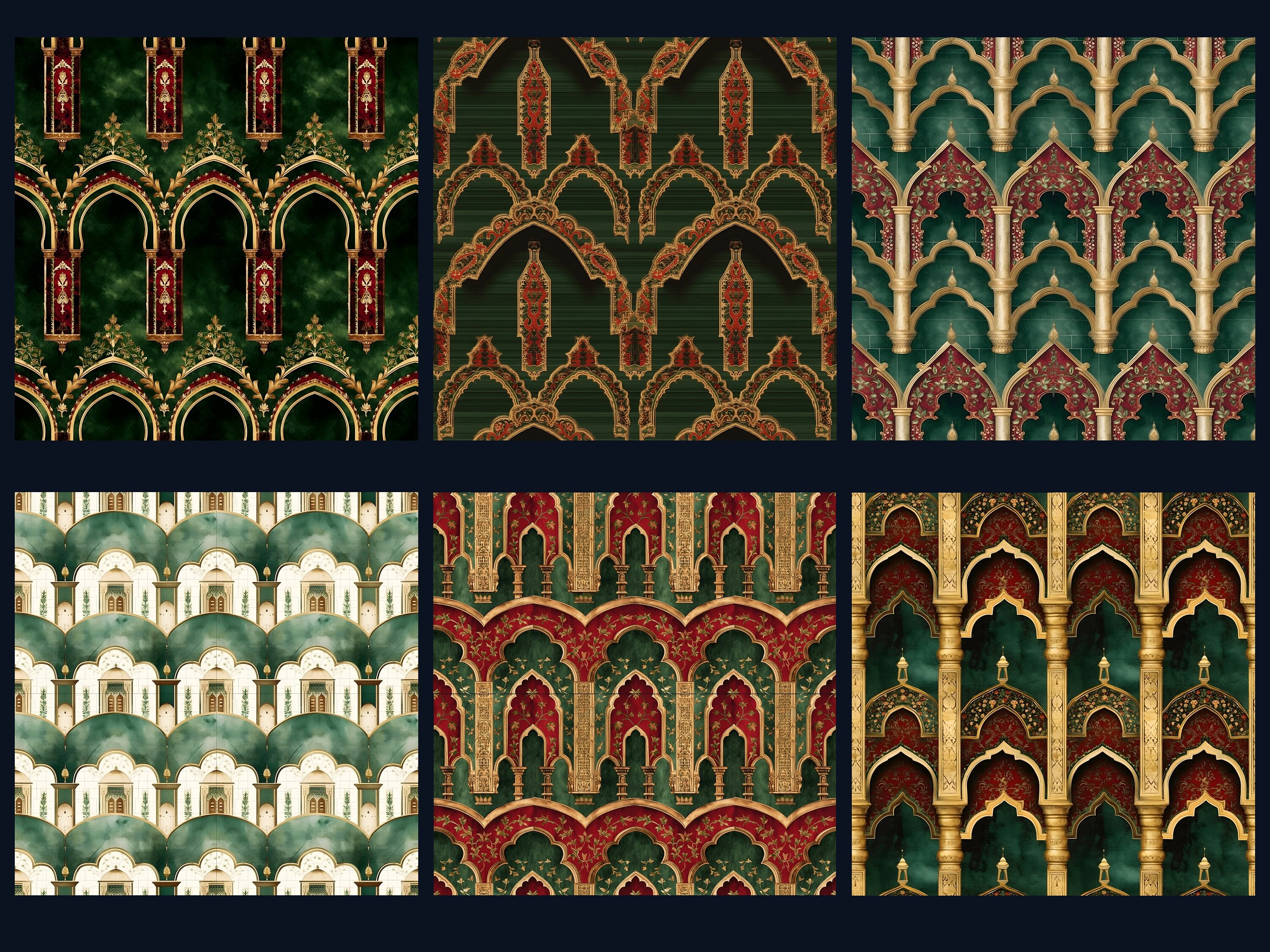 20 Enchanting Arabian Palace Seamless Patterns + 2 Bonus for Crafting ...
