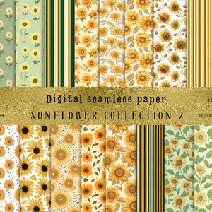 30 Watercolor Sunflower Patterns | Sophie Blackall-Inspired Designs for Weddings, DIY Crafts, Home Decor & More | Instant Digital Download