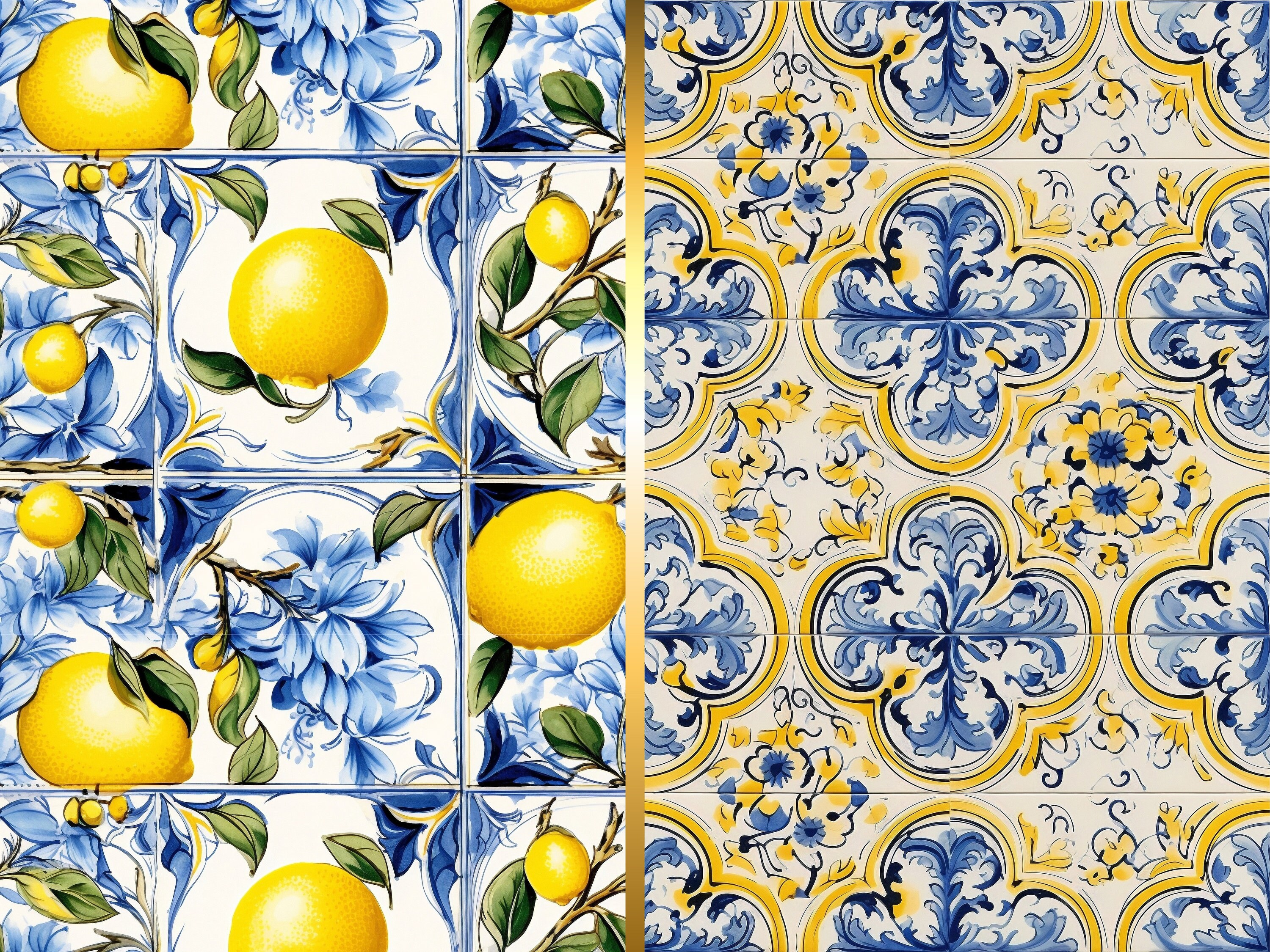 ITALIAN CERAMIC TILES : Printable Pattern, Seamless Design, Background ...