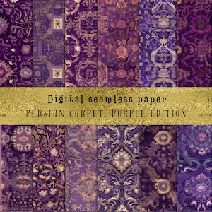 24+3 Bonus Seamless Persian Vintage Carpet Patterns for DIY Crafts, Home Decor & More - High-Quality Digital Backgrounds, Commercial Use.