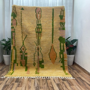 Custom Green rug - Moroccan rug Green - Handmade rug - Moroccan berber rug - Beni ourain rug - Morocco rug - Moroccan area rug