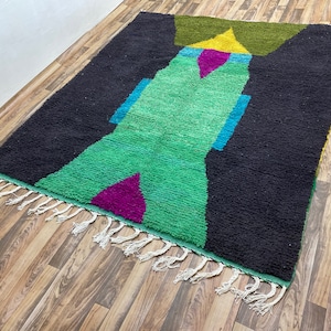 Custom Green rug - Moroccan rug Green - Handmade rug - Moroccan berber rug - Beni ourain rug - Morocco rug - Moroccan area rug