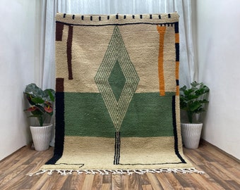 Berber Azilal Rug: Colorful Wool Flatweave - Handmade Morocco