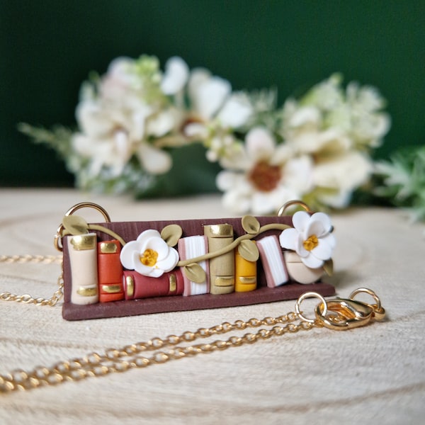 Bookcase necklace