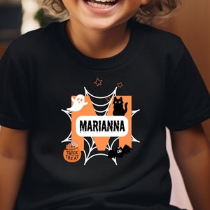 Personalized Kids Halloween Shirt-Halloween Name Shirt-Custom Kids Name shirt-Boys Halloween Shirt-Girls Halloween Toddler Shirt