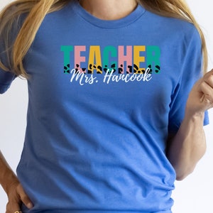 Custom Teacher Shirt, Teacher Team Shirts, Personalized School Tshirt, Teacher Gift, Customized Name Teacher Shirt, Elementary Teacher Shirt
