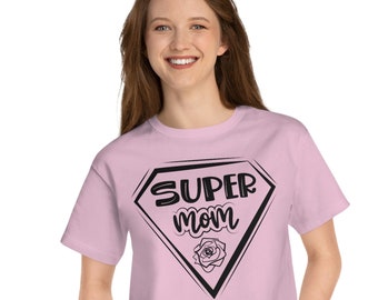 Super Mom Shirts, Muttertag Shirt, Super Mom Geschenk Shirt, Muttertagsgeschenk, Supermom Shirt, Mom Cropped T-Shirt