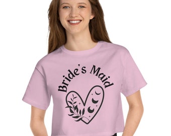 Celestial Bride, Maid of honor, Bridesmaid Bachelorette Party Cropped T-Shirt