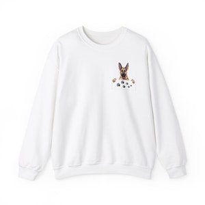 Dog Lover Shirt, German Shepherd Sweatshirt, Shepherd Owner Shirt, Dog Mama Shirt, Animal lover, Dog Mom Gift, Pocket Size Long Sleeve Tee