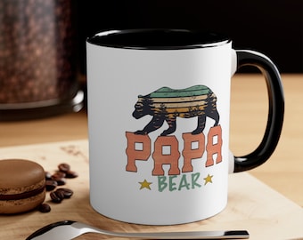 Kubek Papa Bear, prezenty Papa Bear, kubek Papa Bear, kubek Dziadka, kubki Papa Bear, prezent na Dzień Ojca