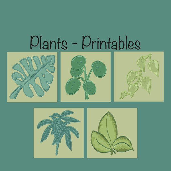 Plants - Printable Art - Digital - PDF